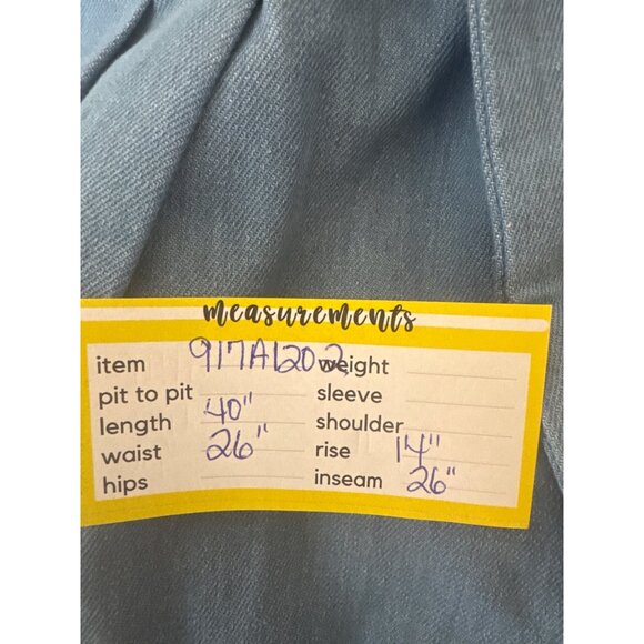 2/$30 NWT Choosy Size 4 Light Blue High-Waisted Tie-Belted Light Denim Pants - Picture 4 of 15